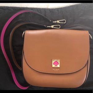 Authentic Kate Spade Brown Leather Crossbody
